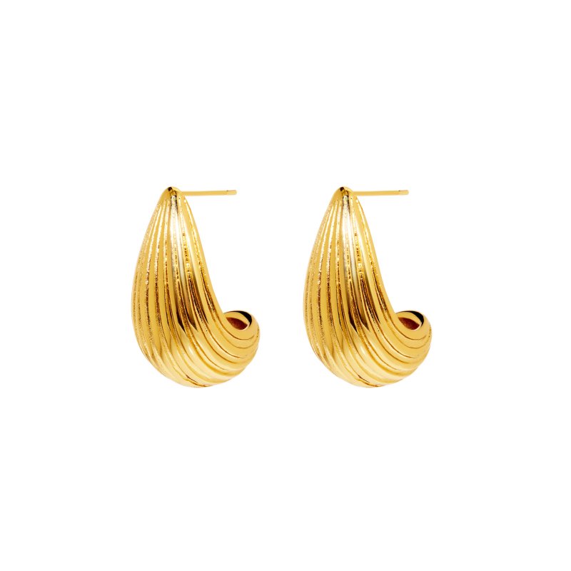 DÉJÀ VU Серьги Shell Drop Earrings – Gold