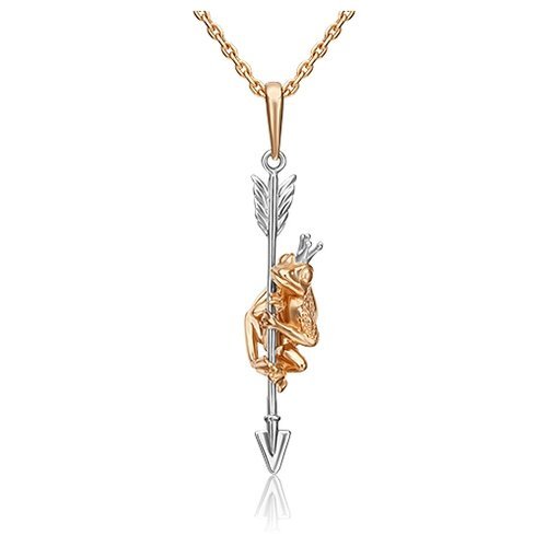 PLATINA jewelry Подвеска из комбинированного золота без камней 03-3104-00-000-1111-42