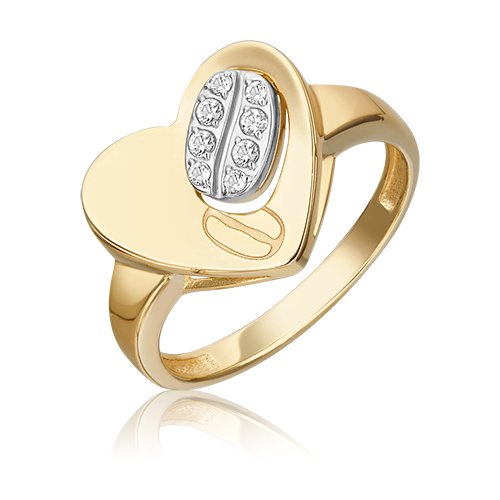 Кольцо PLATINA jewelry из золота 585 пробы с топазом white