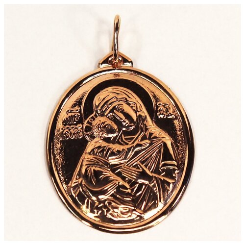 Кулоны The-Jeweller Нательная иконка Божья Матерь Владимирская из золота
