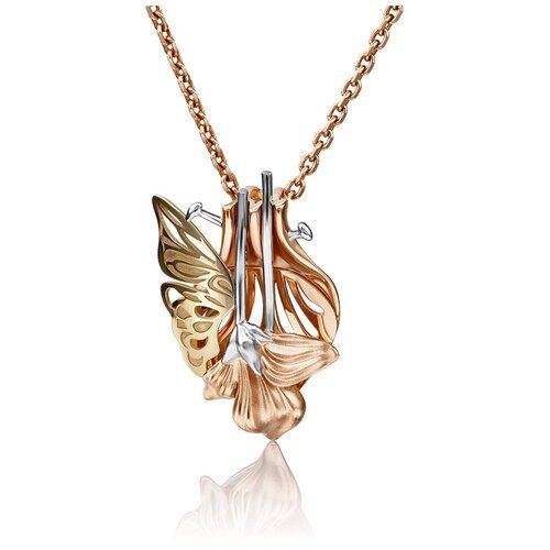 PLATINA jewelry Подвеска из комбинированного золота без камней 03-2893-00-000-1113-48