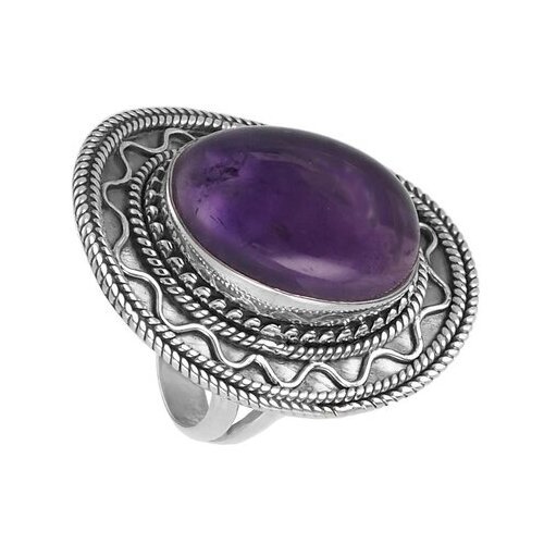 Серебряное кольцо 'Бангалор' с аметистом