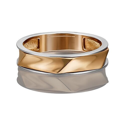 PLATINA jewelry Обручальное кольцо из комбинированного золота без камней 01-5435-00-000-1111-39