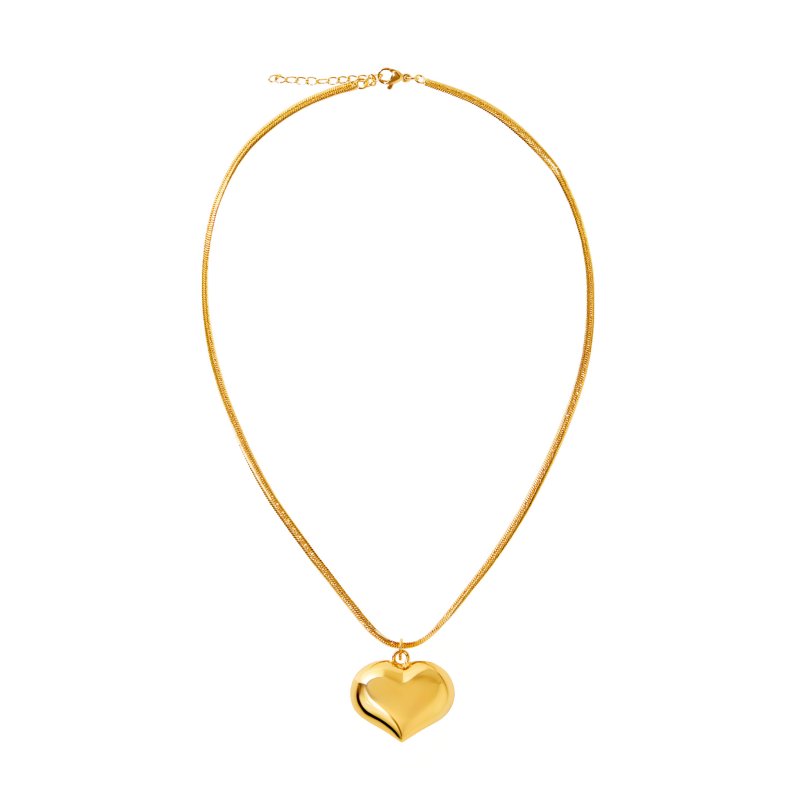 DÉJÀ VU Колье Overflowing Heart Necklace - Gold