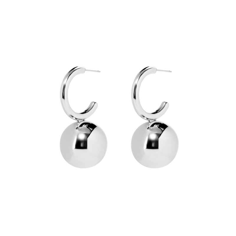 PLAIN STUDIO Серьги Halo Charm Earrings – Silver