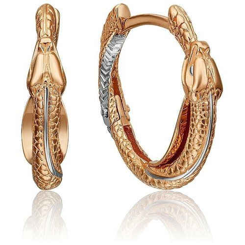 PLATINA jewelry Серьги из красного золота без камней 02-4376-00-000-1110-48