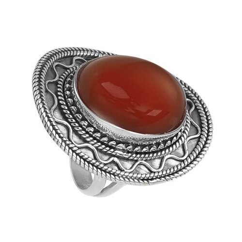 Серебряное кольцо 'Бангалор' с сердоликом